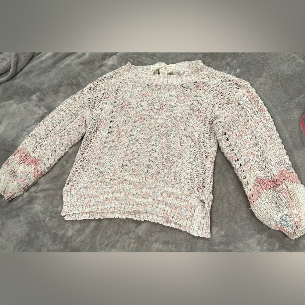 LC Multicolor sweater with tie back